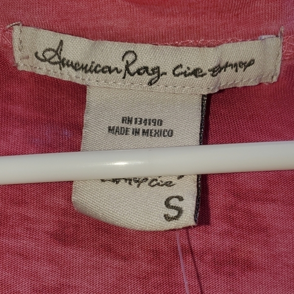 Knot Front Long Sleeve Pink Top NWT Small - Picture 5 of 7